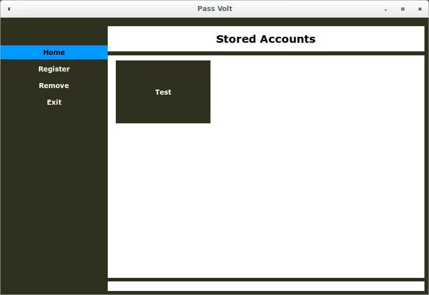 Pass Volt Application Screenshot