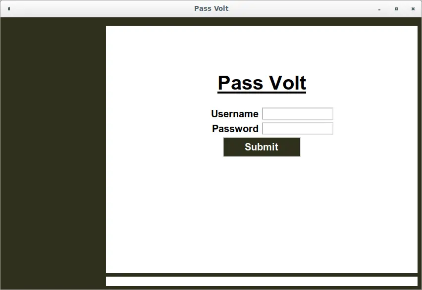Pass Volt Application Screenshot